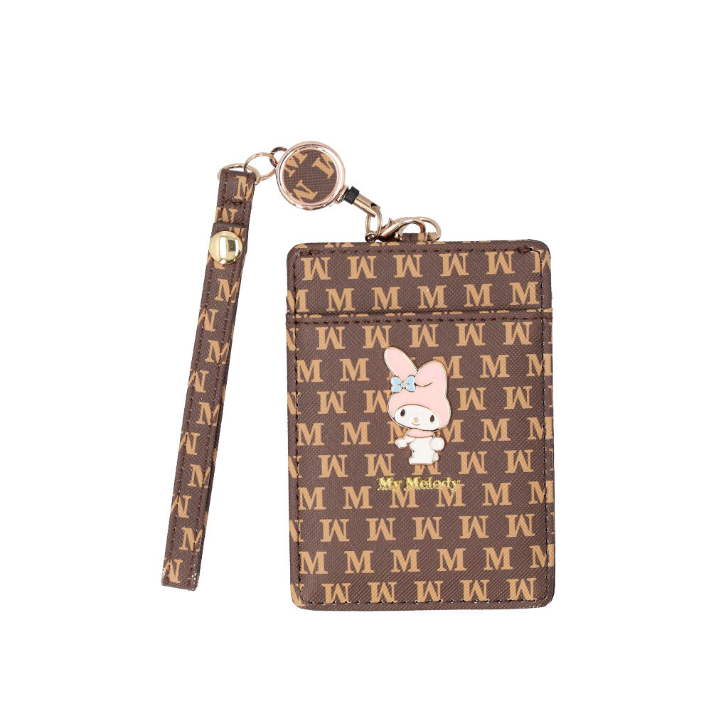 BACKYARD FAMILY「サンリオ リール付きパスケース 通販 パスケース リール付きキーケース パスポーチ」|定期入れ|ブラウン4