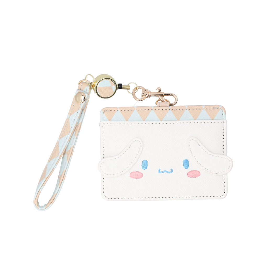 BACKYARD FAMILY「サンリオ リール付きパスケース 通販 パスケース リール付きキーケース パスポーチ」|定期入れ|パープル1