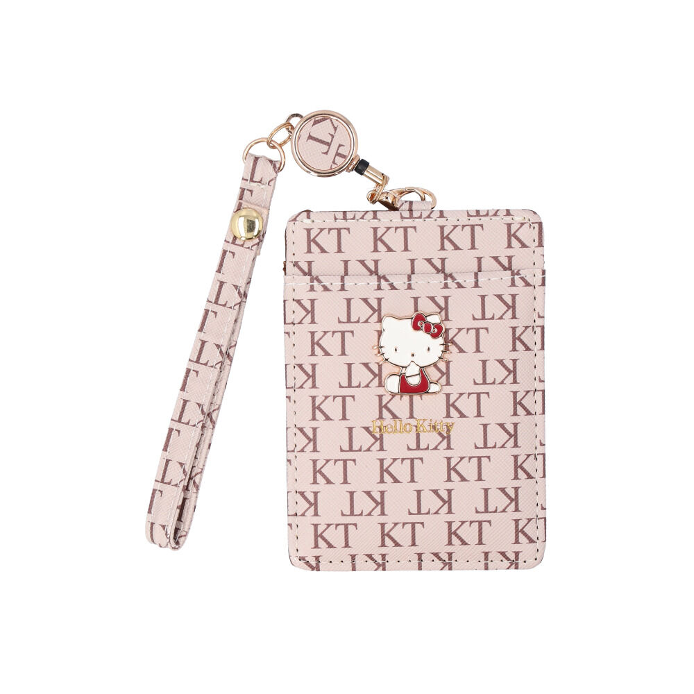 BACKYARD FAMILY「サンリオ リール付きパスケース 通販 パスケース リール付きキーケース パスポーチ」|定期入れ|ベージュ1