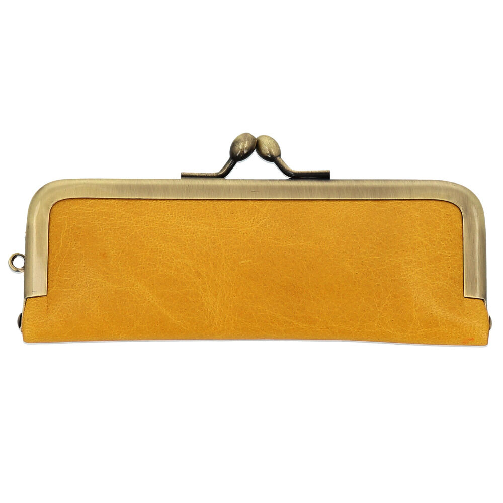 BACKYARD FAMILY「リアン Lien 印鑑ケース 2本収納 通販 はんこケース 朱肉付き 本革 がま口 馬革 朱肉」|その他|ブラウン1