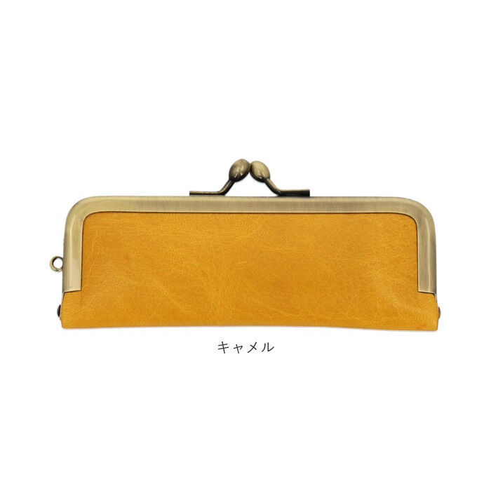 BACKYARD FAMILY「リアン Lien 印鑑ケース 2本収納 通販 はんこケース 朱肉付き 本革 がま口 馬革 朱肉」|その他|