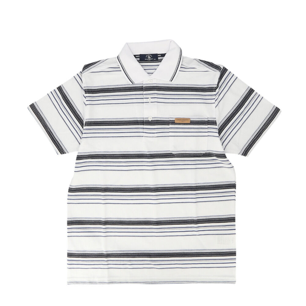 BACKYARD FAMILY「ポロシャツ 半袖 通販 半袖ポロシャツ メンズポロシャツ 胸ポケット カジュアル シンプル 男性」|その他|ホワイト1