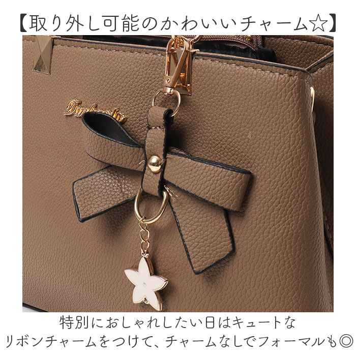 BACKYARD FAMILY「ショルダーバッグ レディース 2WAY リボンチャーム付 通販 ショルダーバック ショルダー」|ショルダー・メッセンジャー|