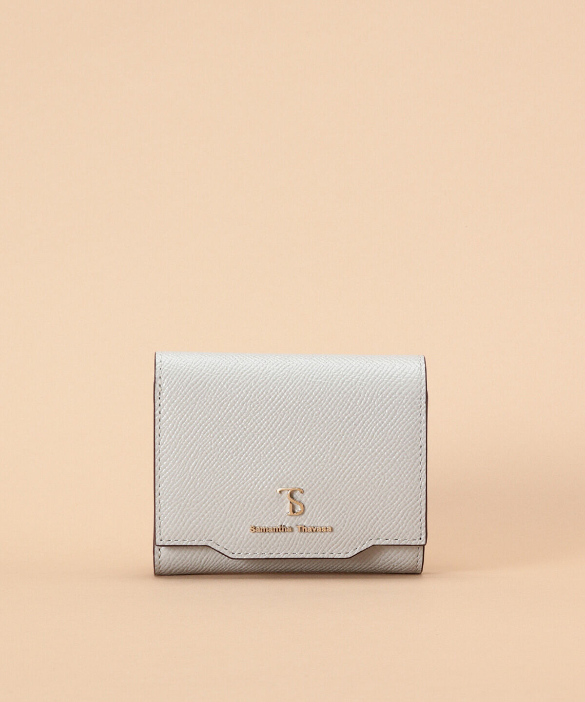 Samantha Thavasa「シンプルラメ 三つ折り財布」|財布|グレー