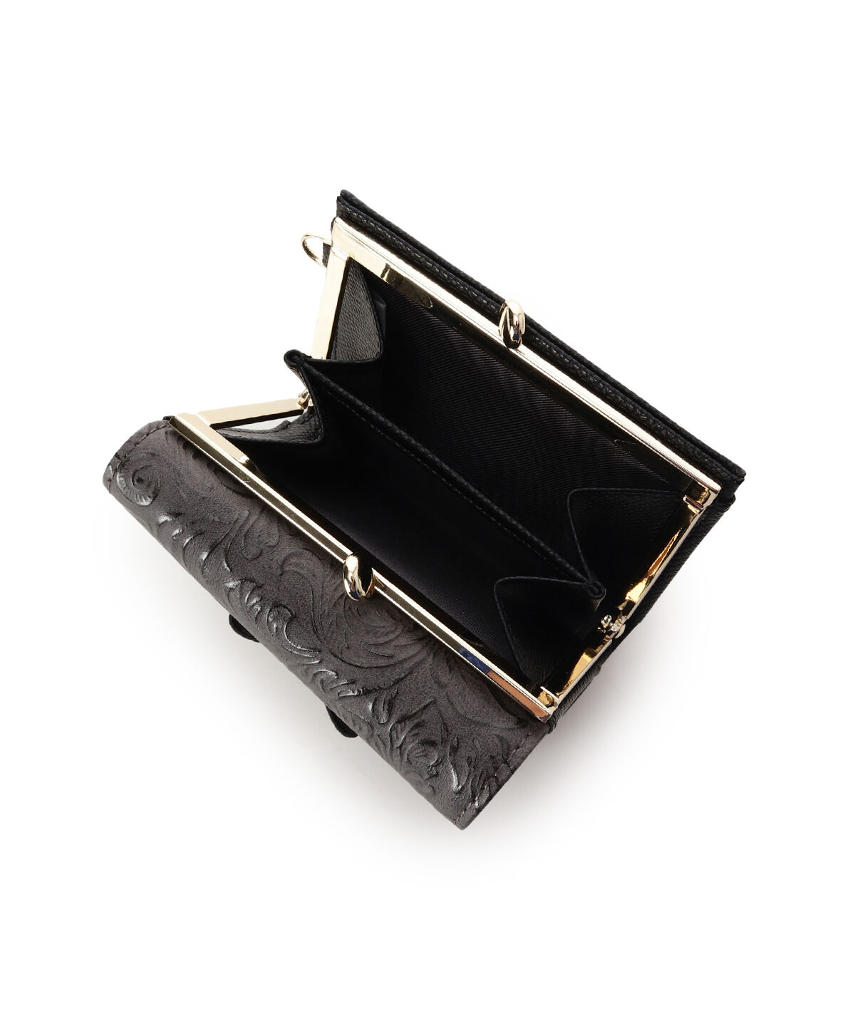 Samantha Vega「フローラルアクセントリボン口金折財布」|財布|