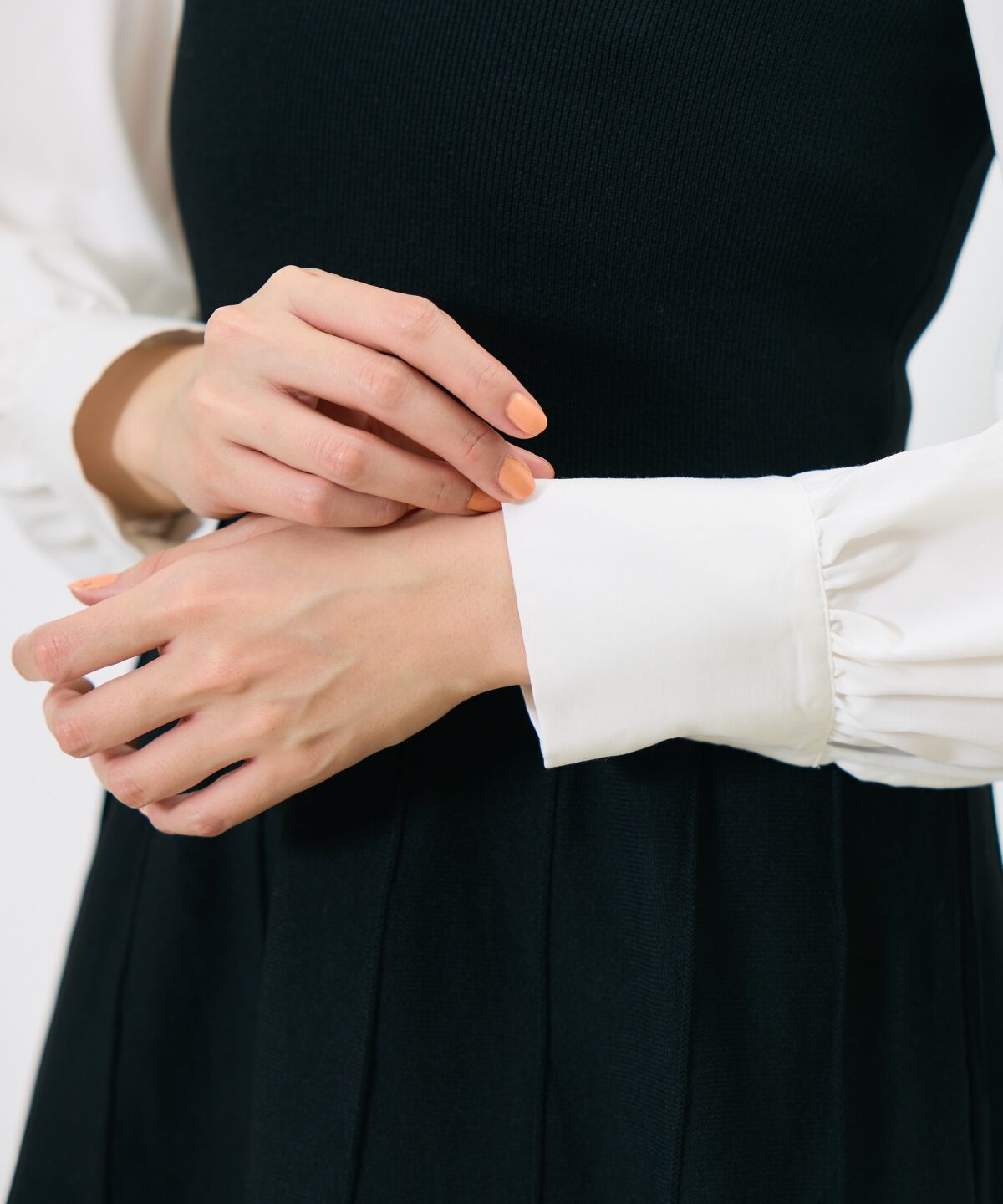 アンドクチュール「スキッパーシャツドッキングワンピース」|ワンピース|