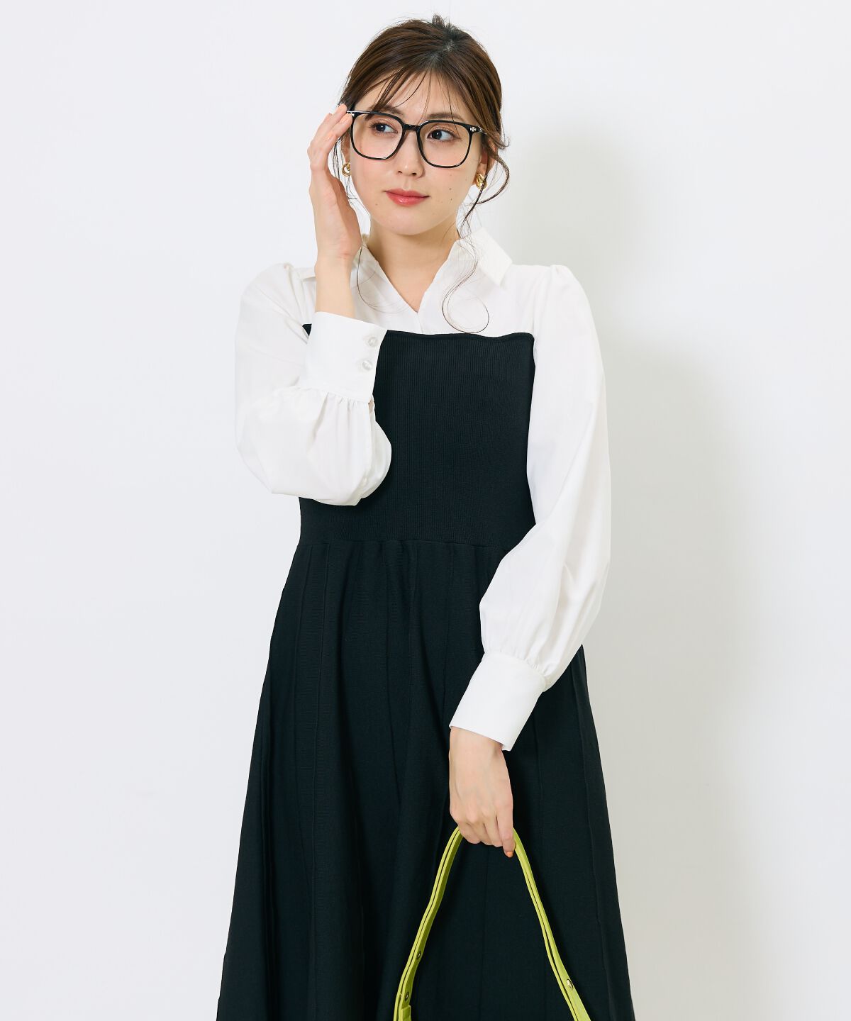 アンドクチュール「スキッパーシャツドッキングワンピース」|ワンピース|