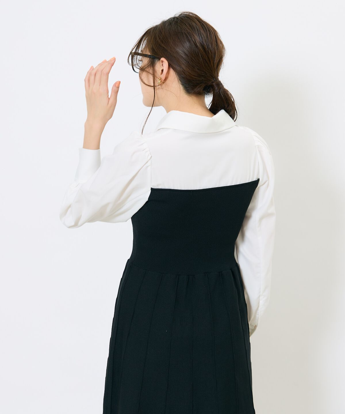 アンドクチュール「スキッパーシャツドッキングワンピース」|ワンピース|