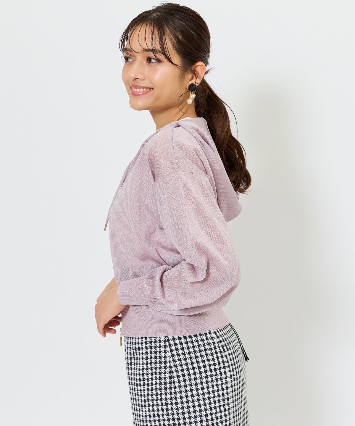 アンドクチュール「コンパクトシアーフーディー」|パーカー|