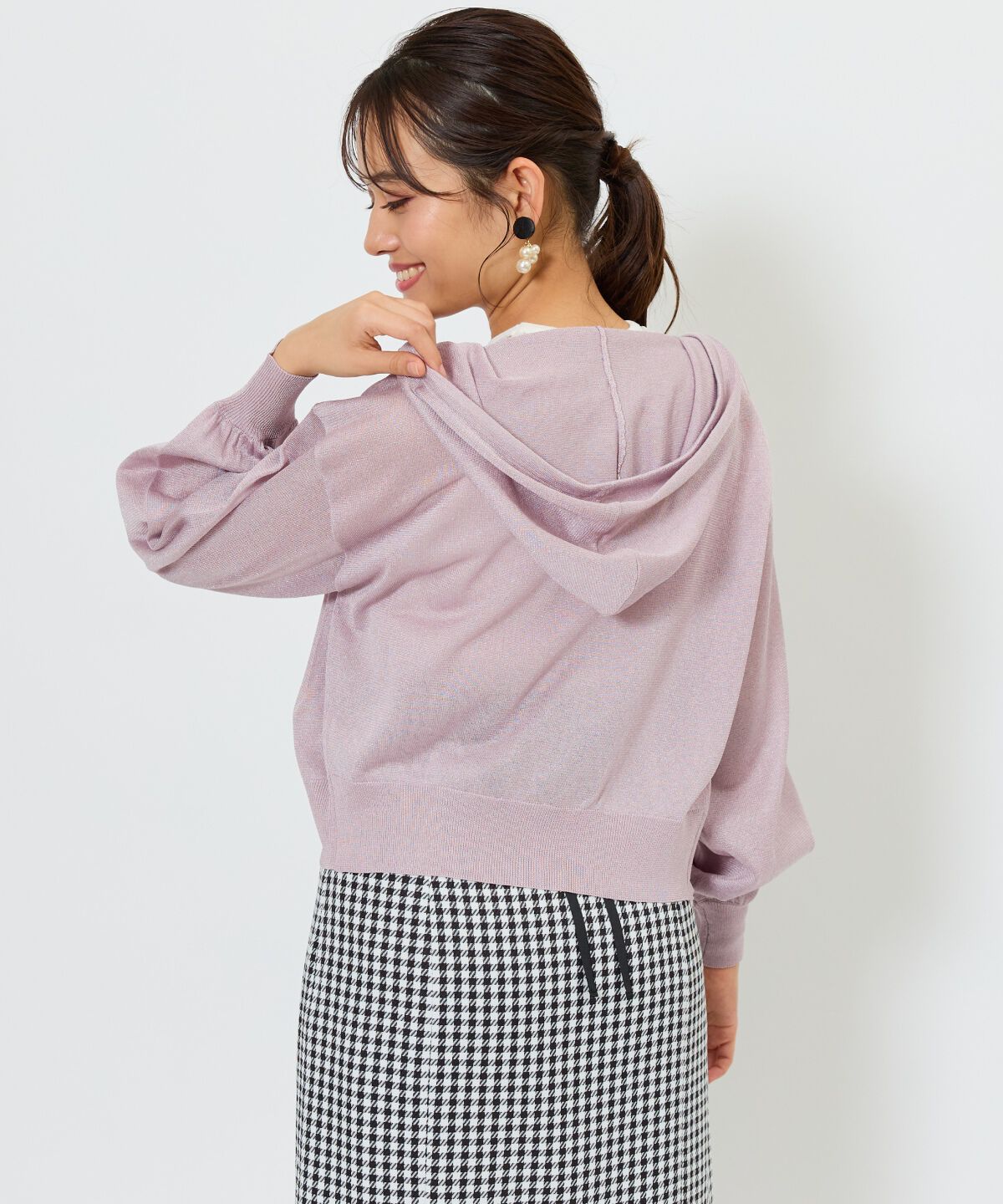 アンドクチュール「コンパクトシアーフーディー」|パーカー|