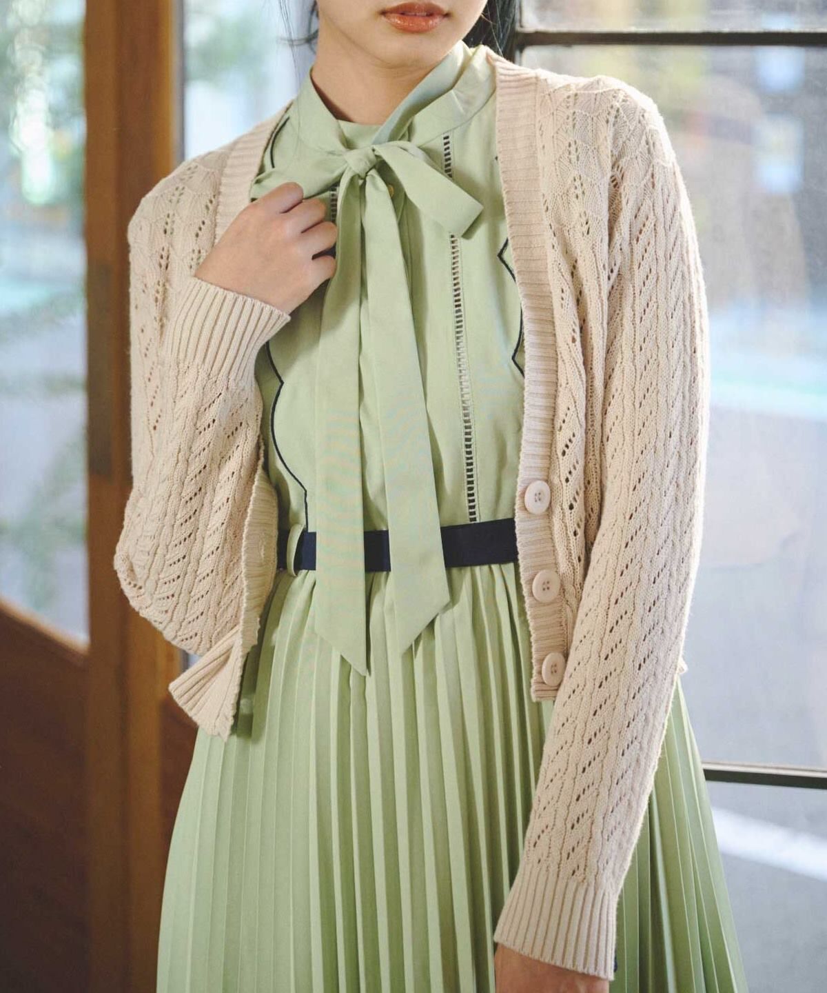 REDYAZEL「透かし柄カーディガン」|カーディガン|