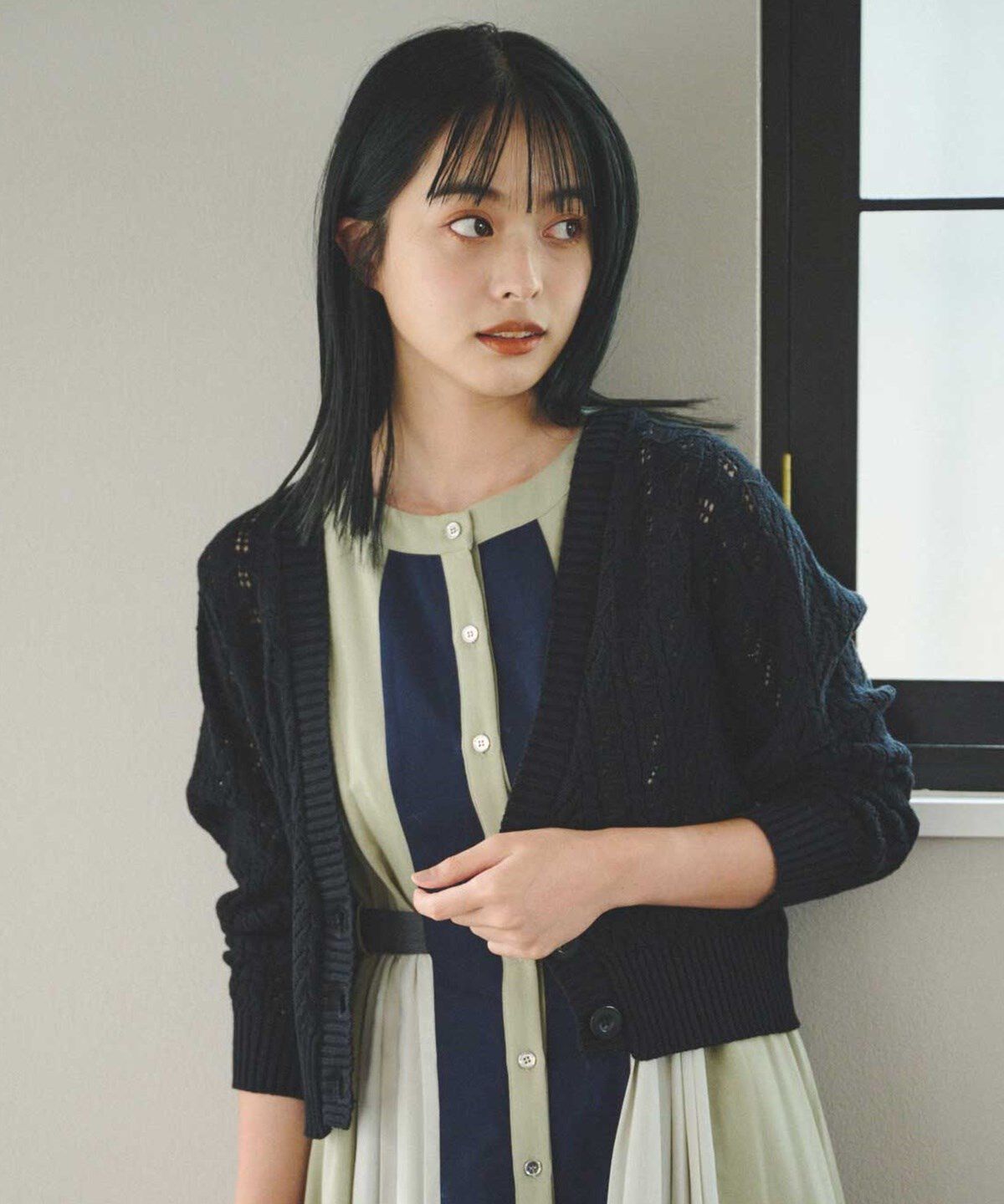 REDYAZEL「透かし柄カーディガン」|カーディガン|