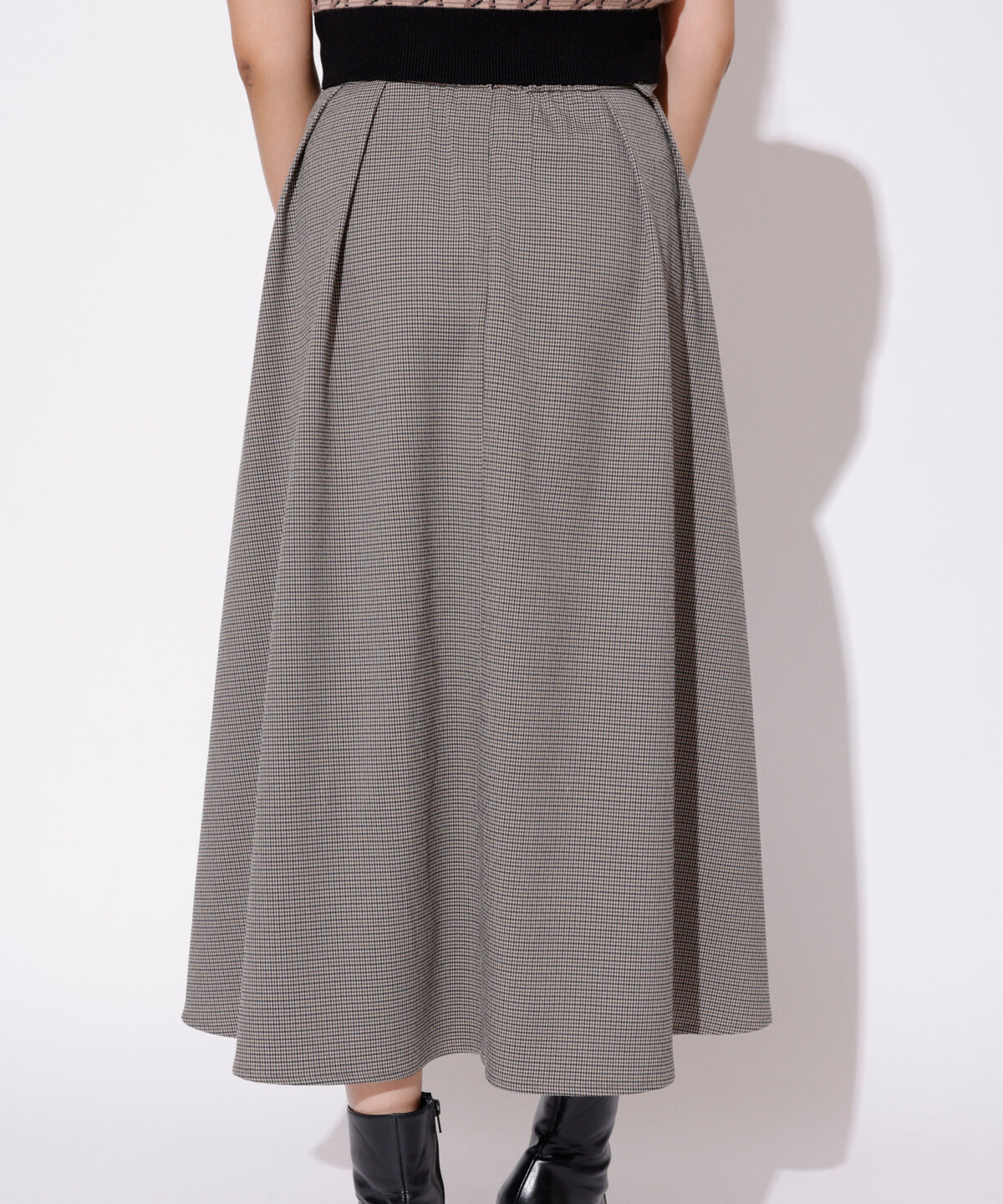 REDYAZEL「ダブルベルトレイヤードスカート」|フレア|