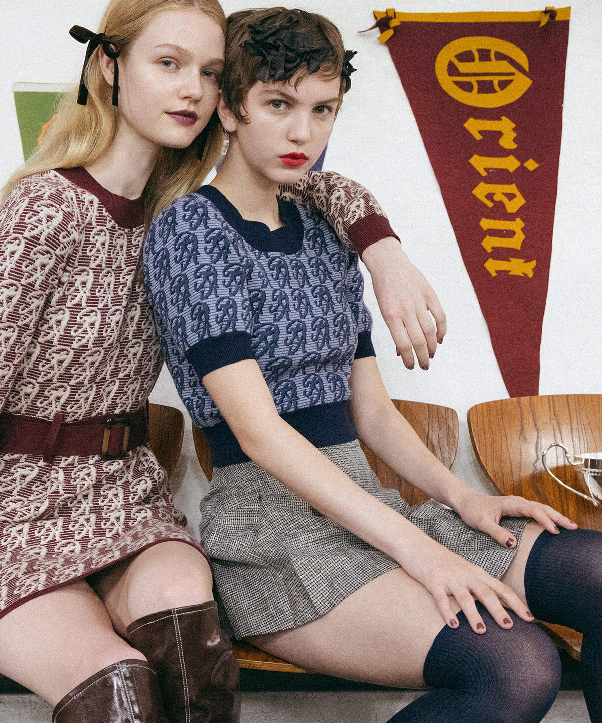 REDYAZEL「モノグラムジャガードニット」|ニット・セーター|