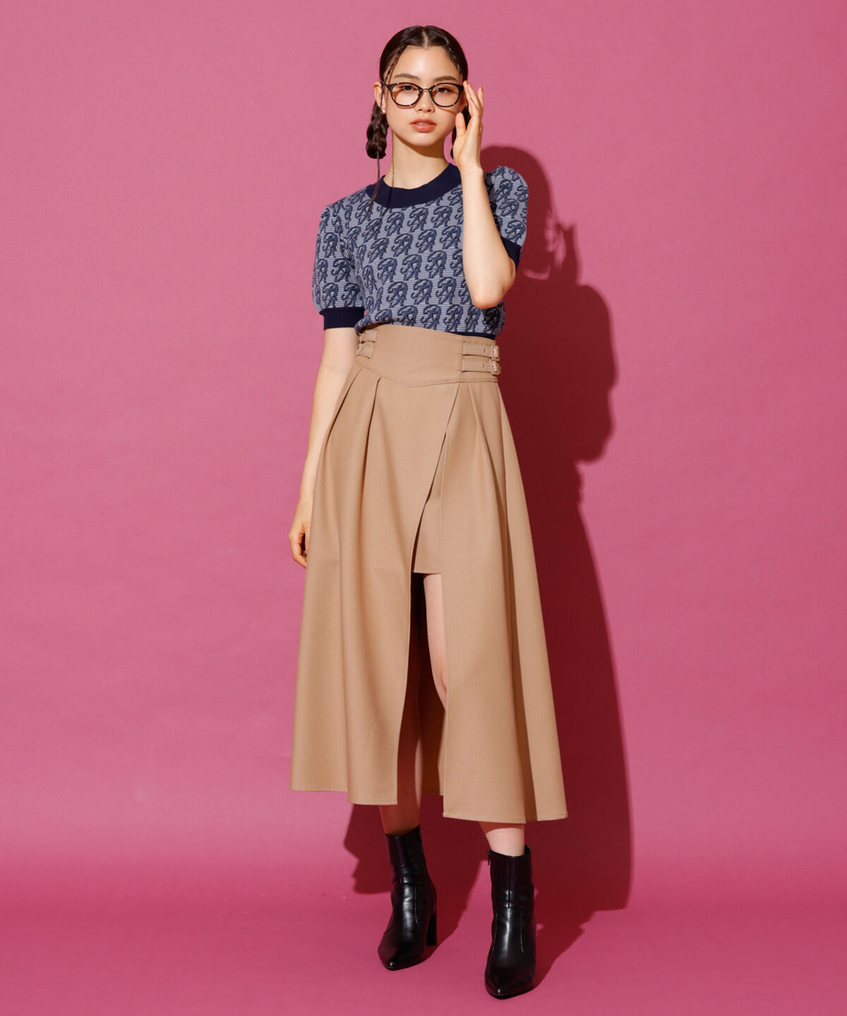 REDYAZEL「モノグラムジャガードニット」|ニット・セーター|