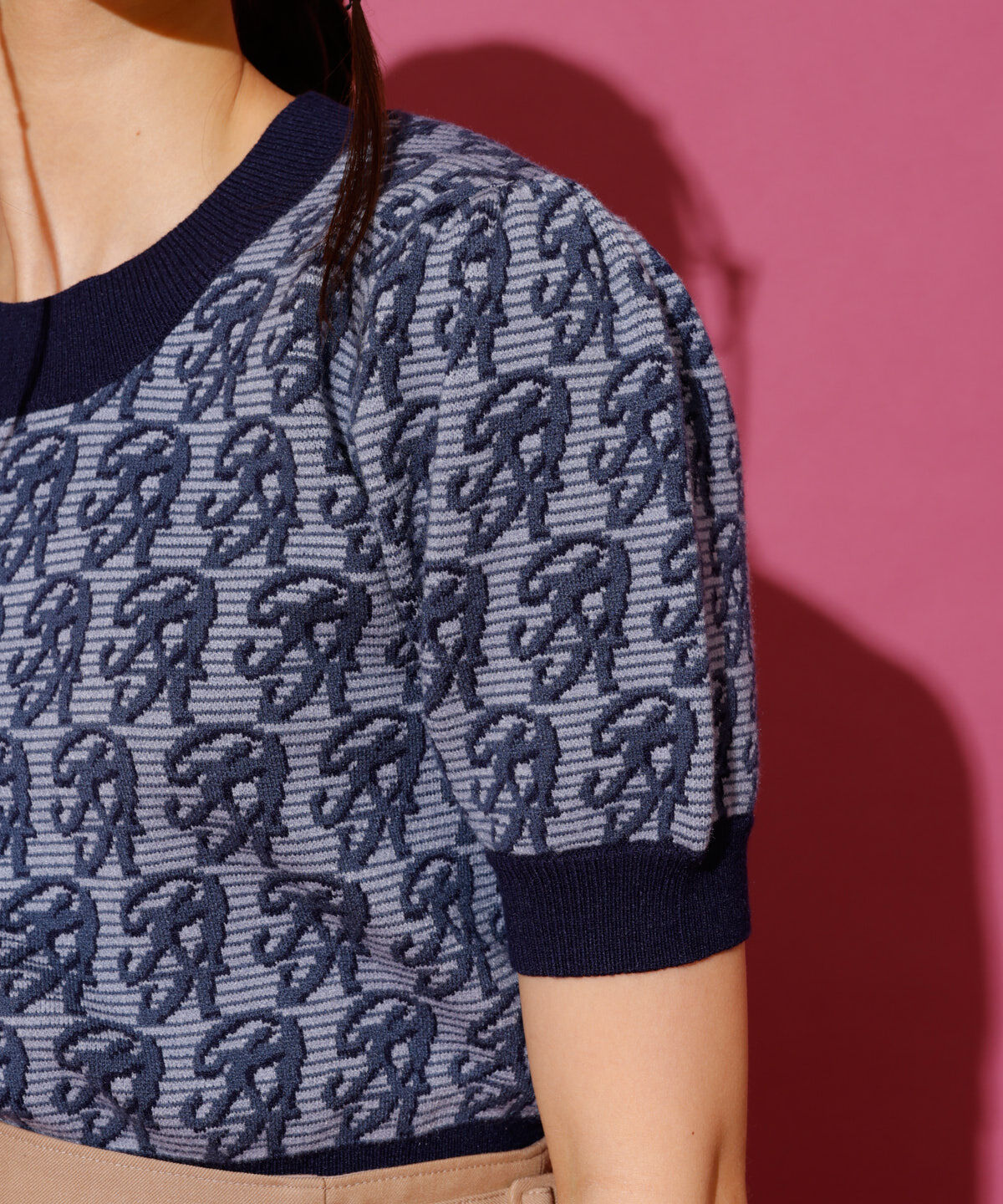 REDYAZEL「モノグラムジャガードニット」|ニット・セーター|