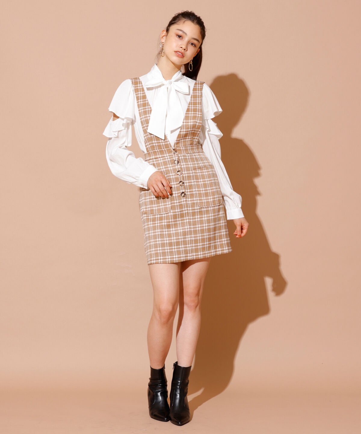 REDYAZEL「肩あき長袖ブラウス」|シャツ・ブラウス|