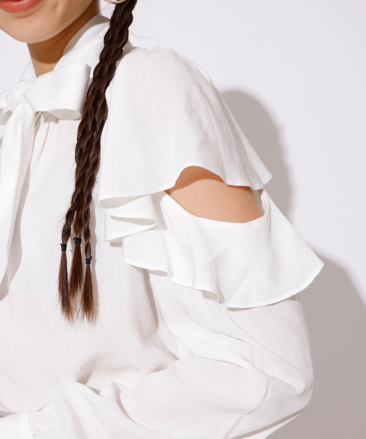 REDYAZEL「肩あき長袖ブラウス」|シャツ・ブラウス|