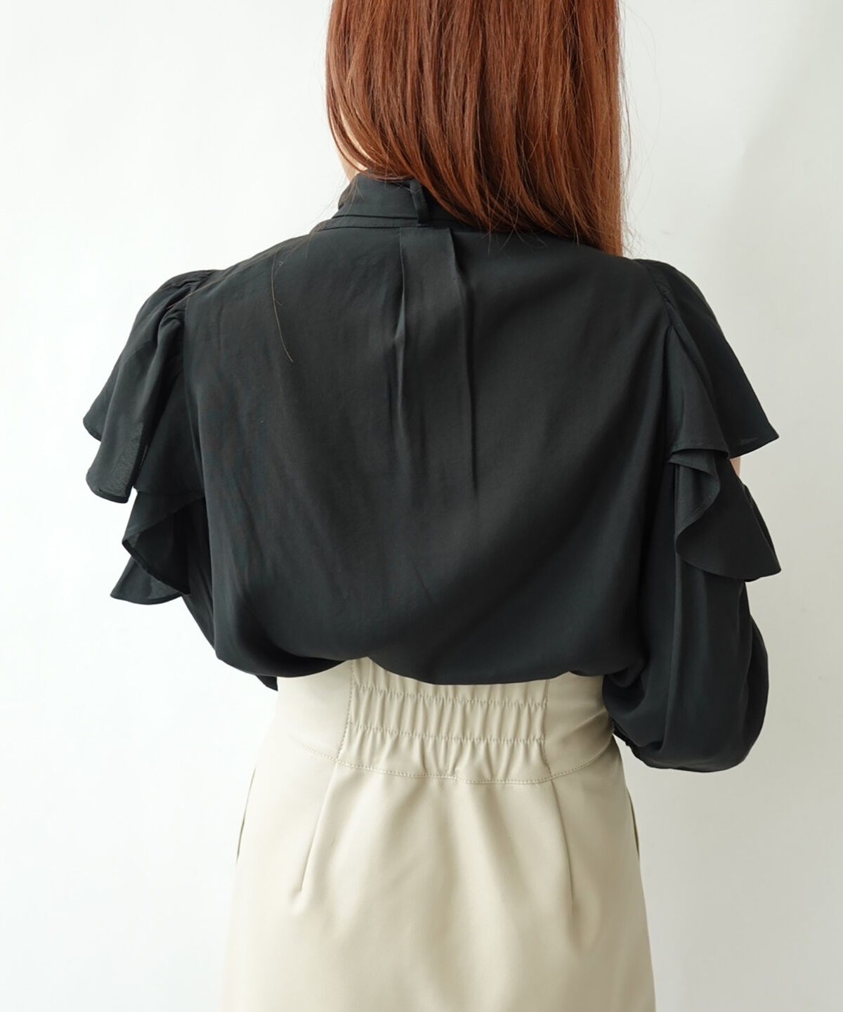 REDYAZEL「肩あき長袖ブラウス」|シャツ・ブラウス|