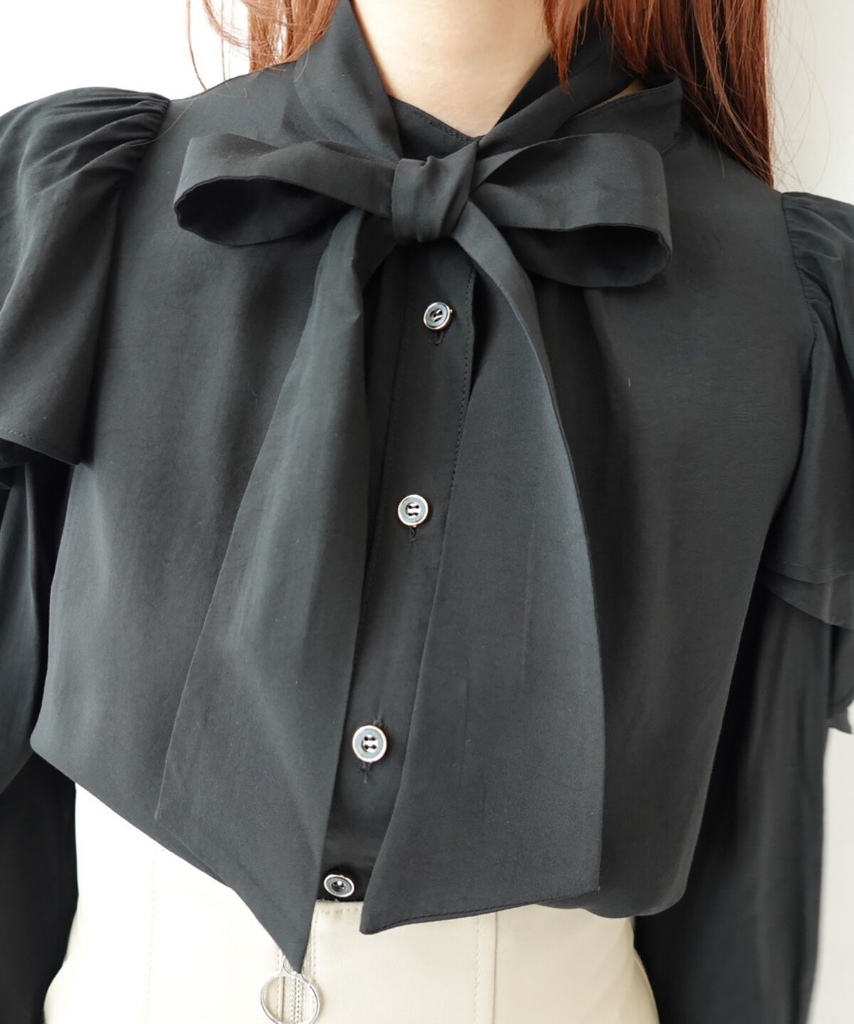 REDYAZEL「肩あき長袖ブラウス」|シャツ・ブラウス|