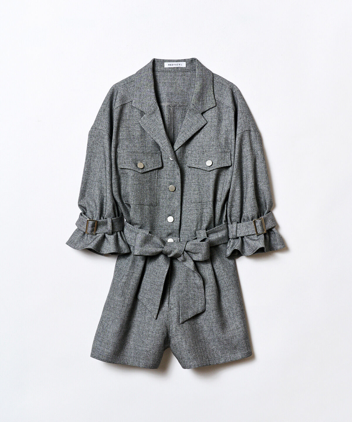 REDYAZEL「キャンディースリーブミニロンパース」|オールインワン|