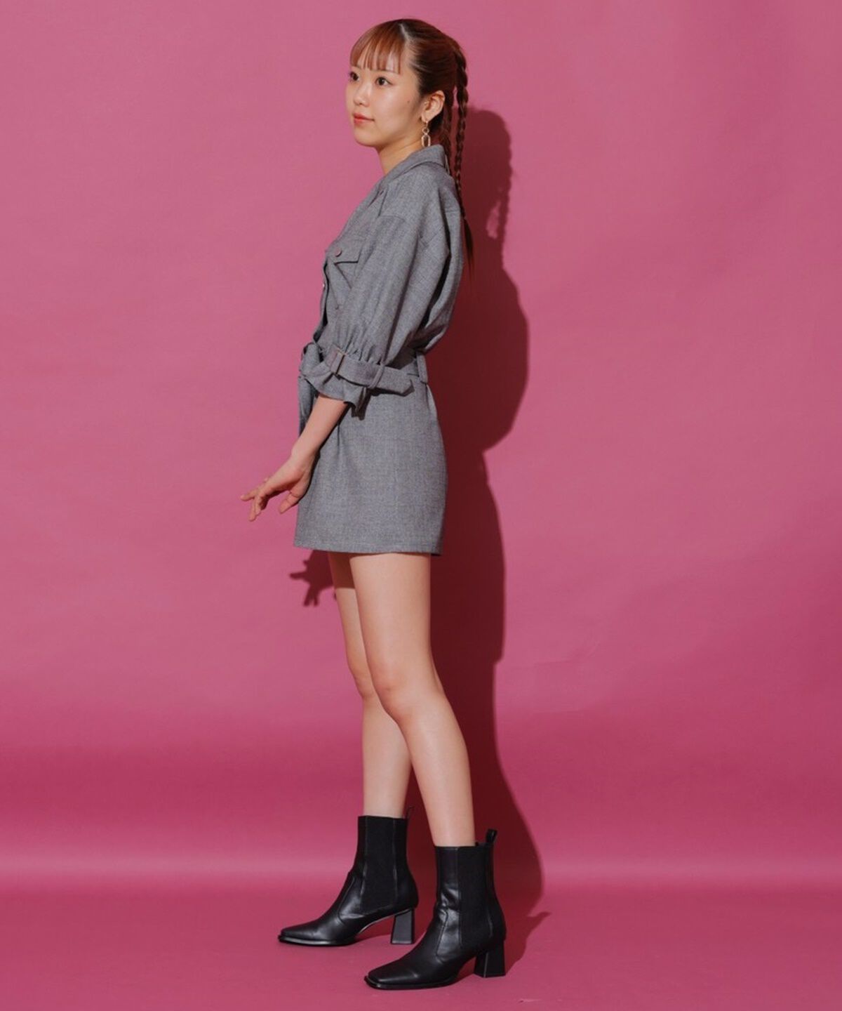 REDYAZEL「キャンディースリーブミニロンパース」|オールインワン|