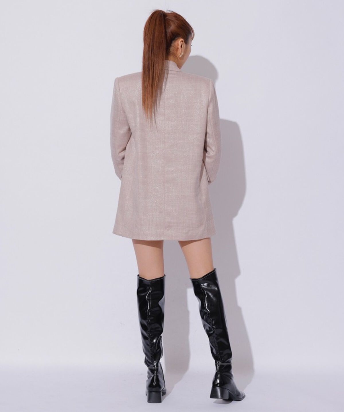 REDYAZEL「ラメツィードプリーツショートパンツ」|キュロット|