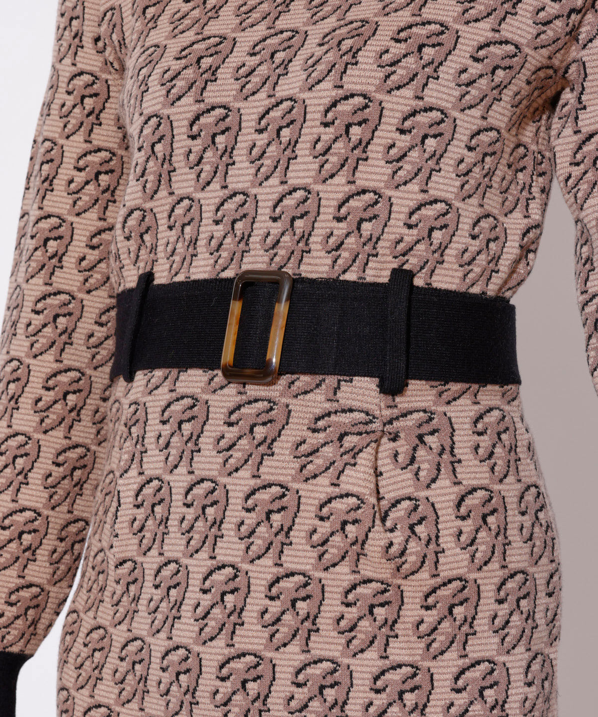 REDYAZEL「モノグラムジャガードニットワンピース」|ワンピース|