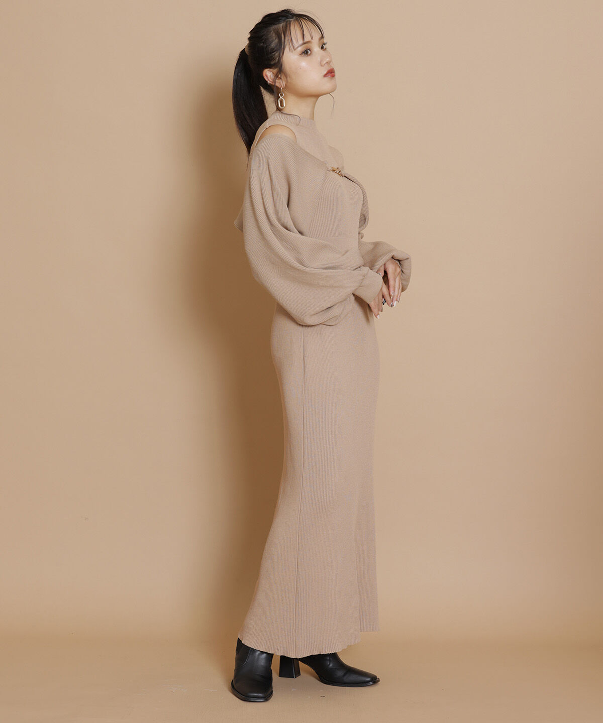 REDYAZEL「ニットワンピース&times;ボレロセット」|ワンピース|