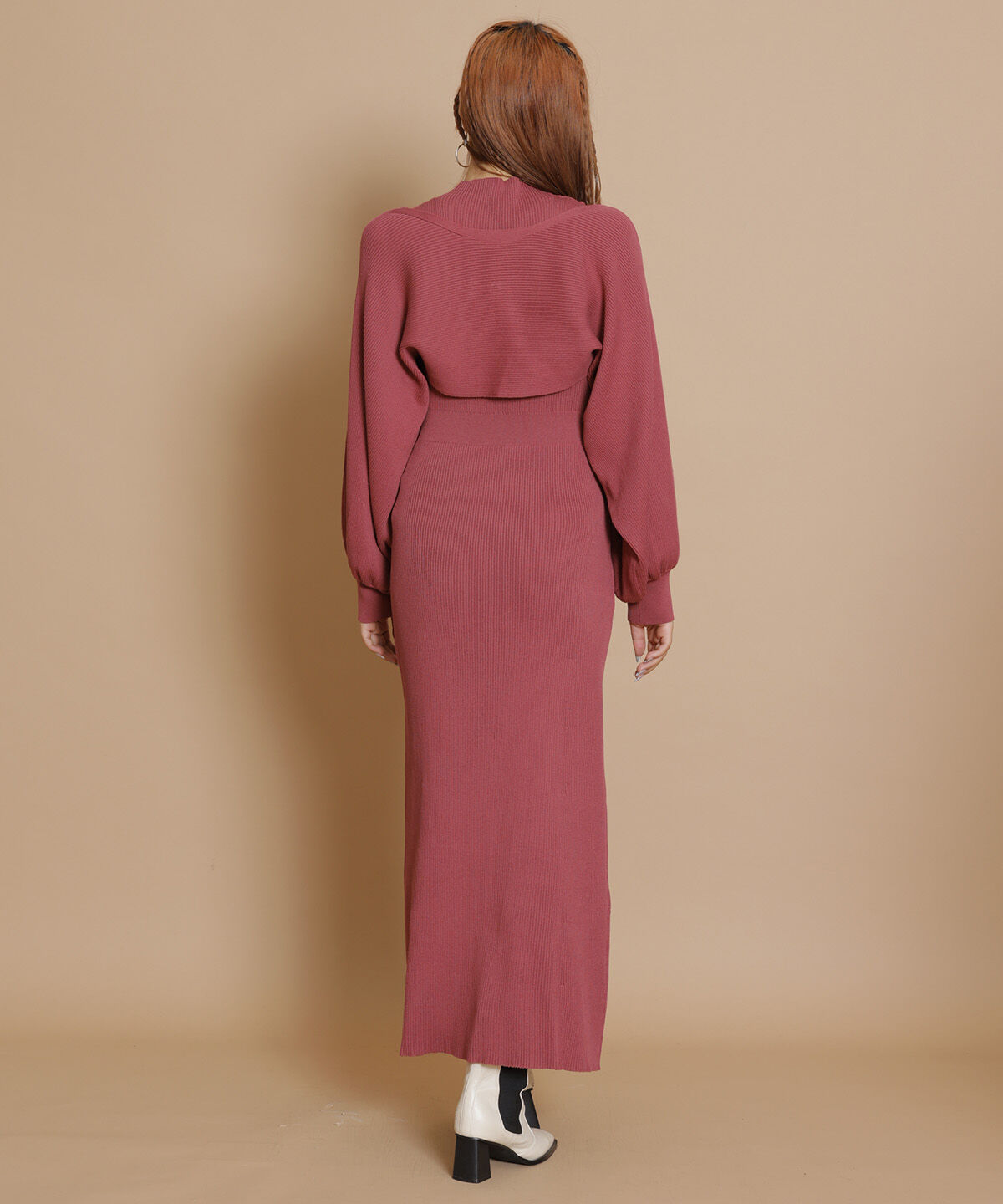 REDYAZEL「ニットワンピース&times;ボレロセット」|ワンピース|