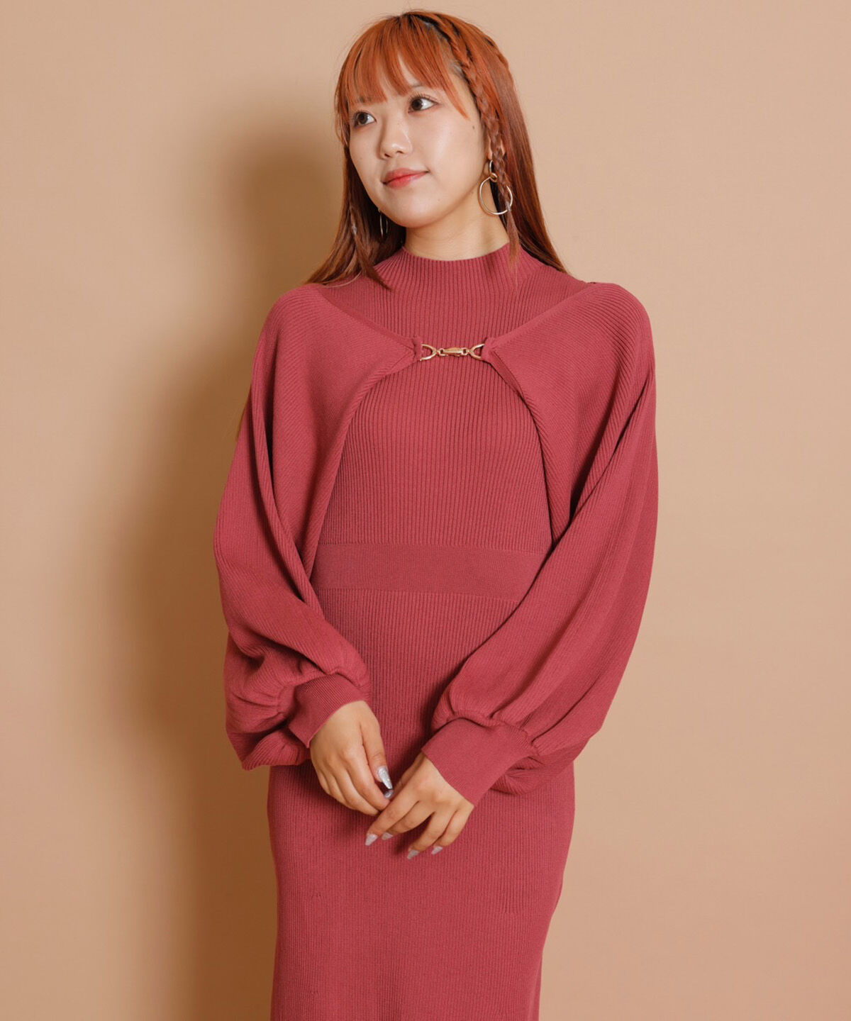 REDYAZEL「ニットワンピース&times;ボレロセット」|ワンピース|