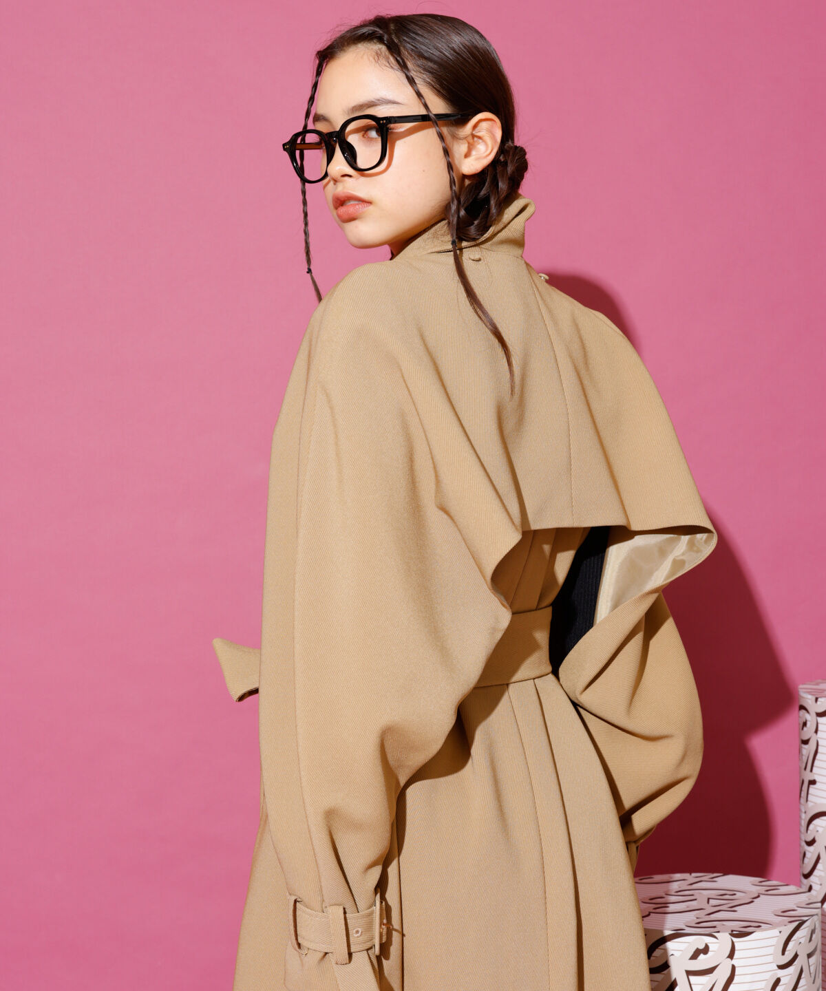 REDYAZEL「2WAYダブルロングコート」|ステンカラーコート|