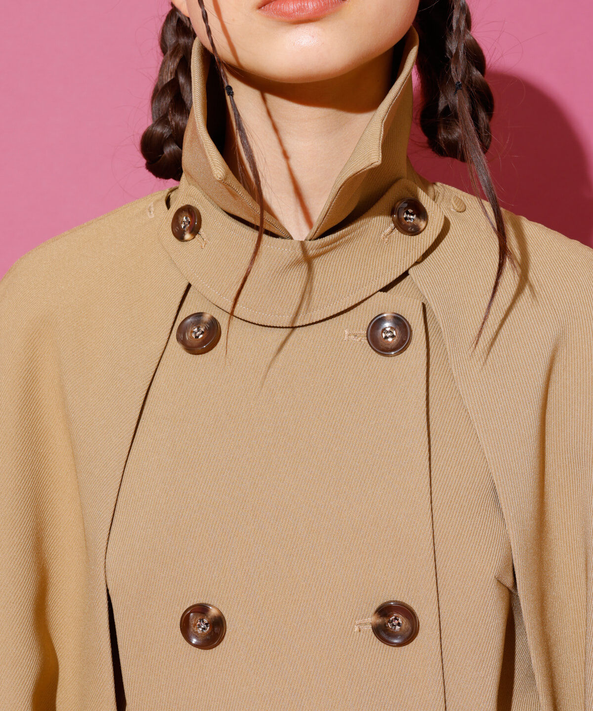 REDYAZEL「2WAYダブルロングコート」|ステンカラーコート|