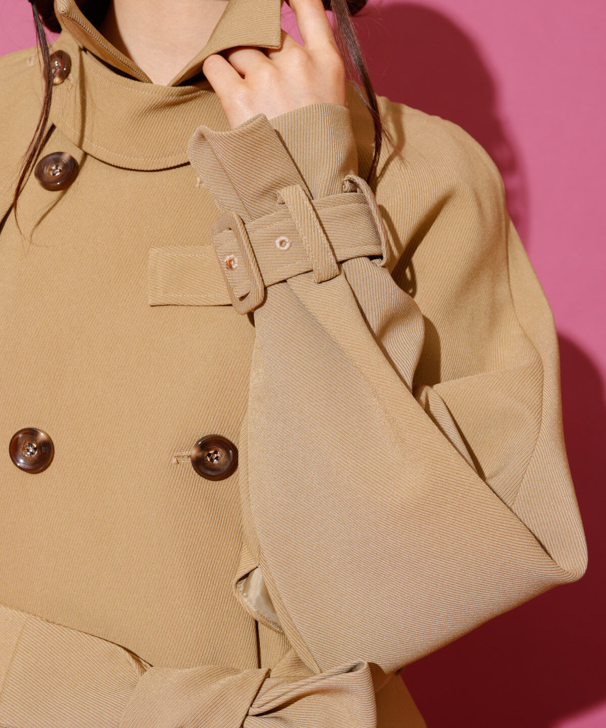 REDYAZEL「2WAYダブルロングコート」|ステンカラーコート|