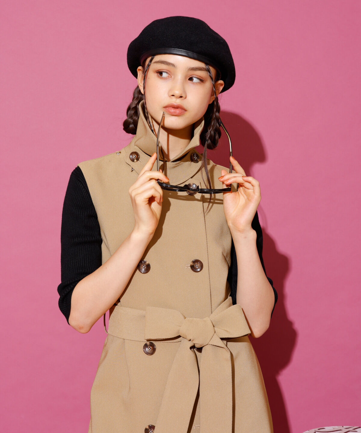 REDYAZEL「2WAYダブルロングコート」|ステンカラーコート|