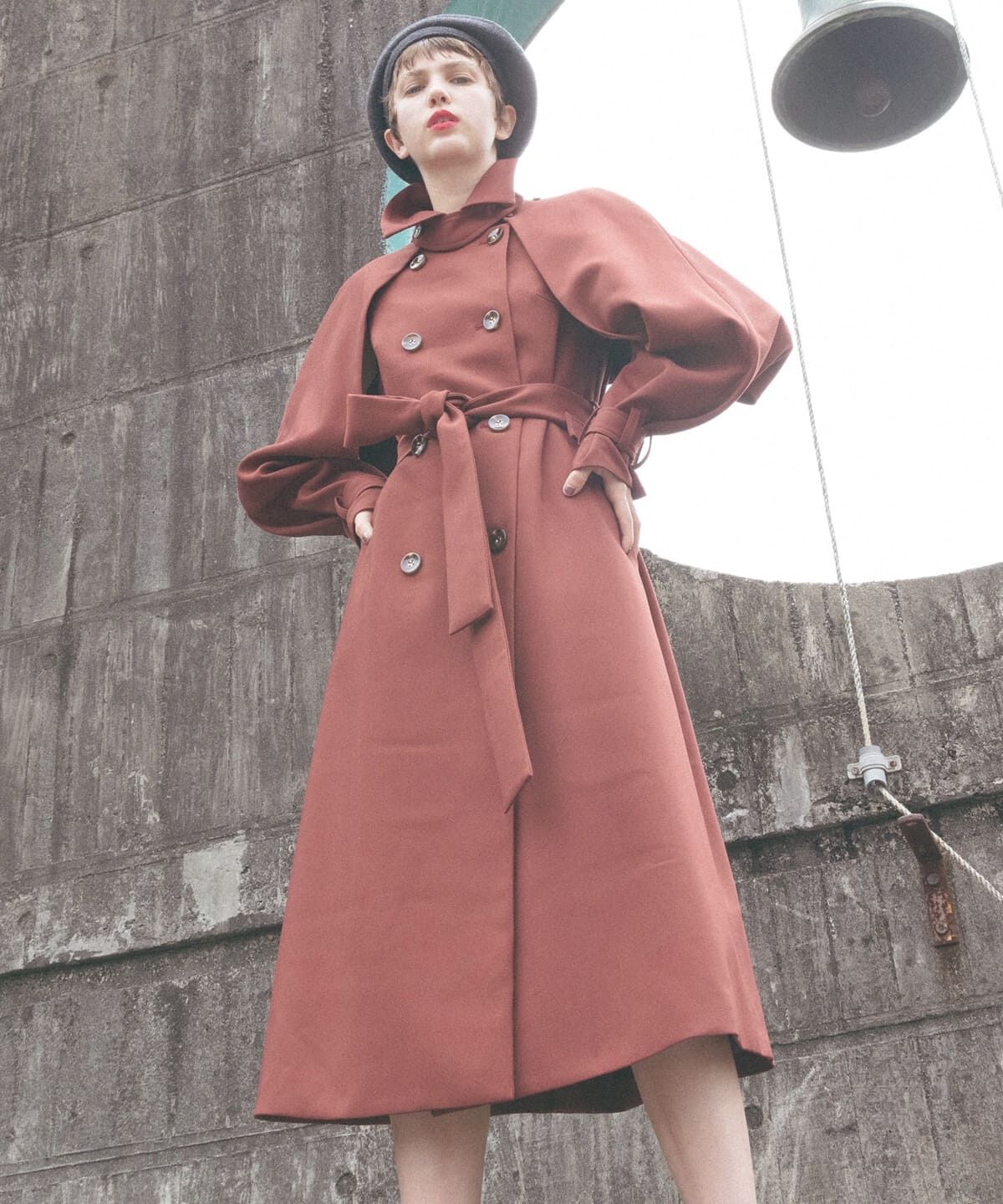 REDYAZEL「2WAYダブルロングコート」|ステンカラーコート|