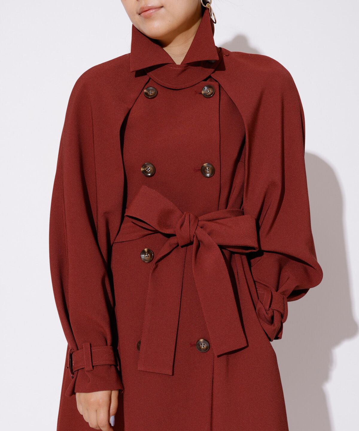 REDYAZEL「2WAYダブルロングコート」|ステンカラーコート|