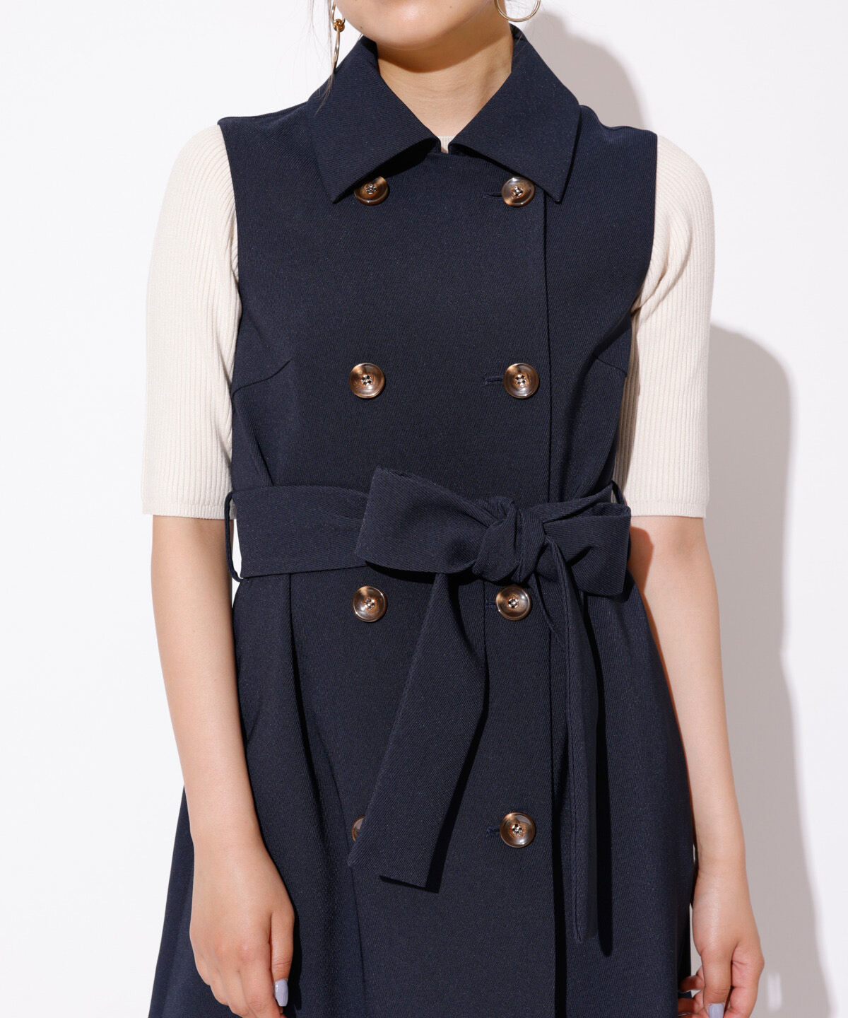 REDYAZEL「2WAYダブルロングコート」|ステンカラーコート|