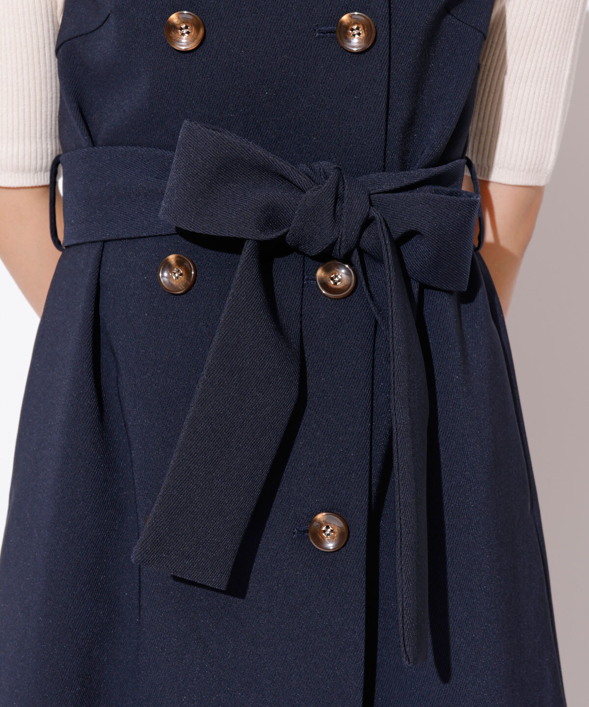 REDYAZEL「2WAYダブルロングコート」|ステンカラーコート|