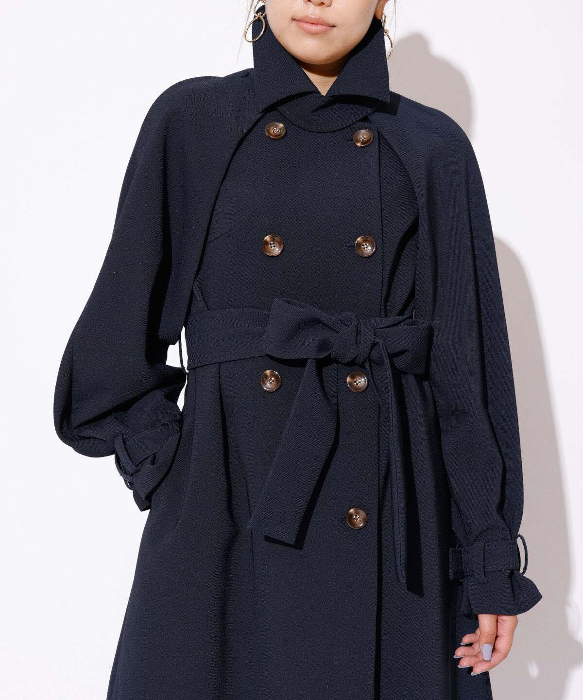 REDYAZEL「2WAYダブルロングコート」|ステンカラーコート|