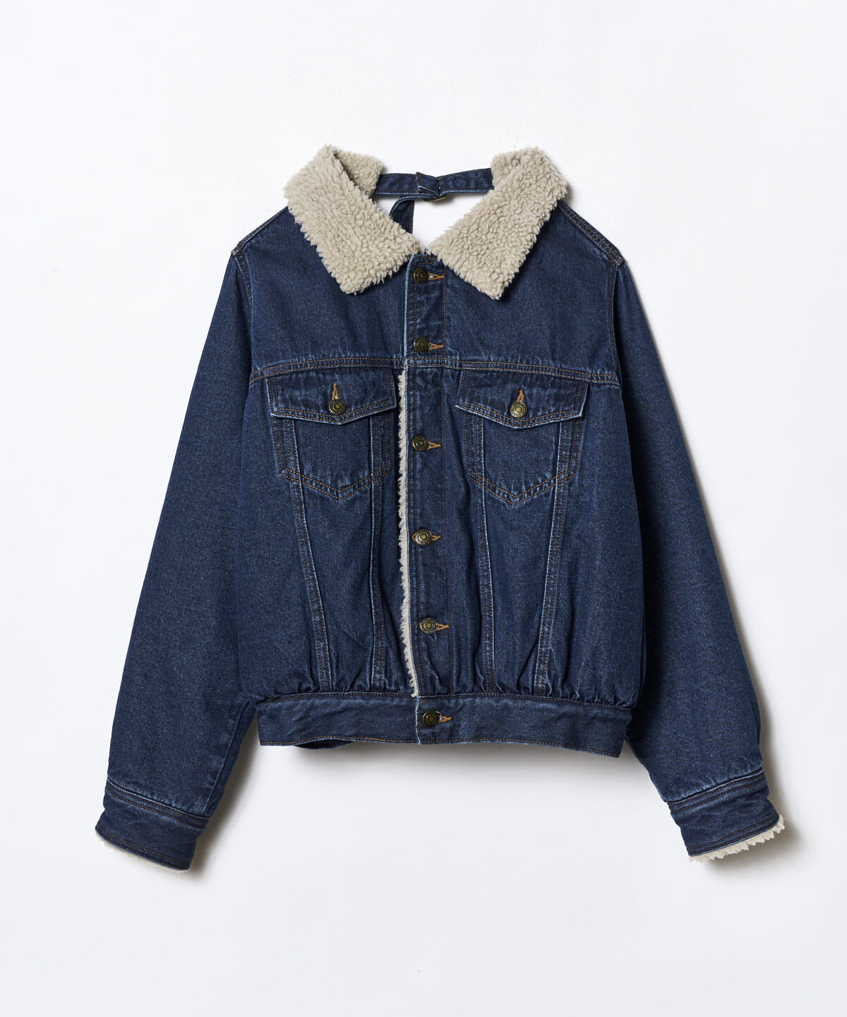 REDYAZEL「ボアコーデュロイデニムジャケット」|ブルゾン・スタジャン|