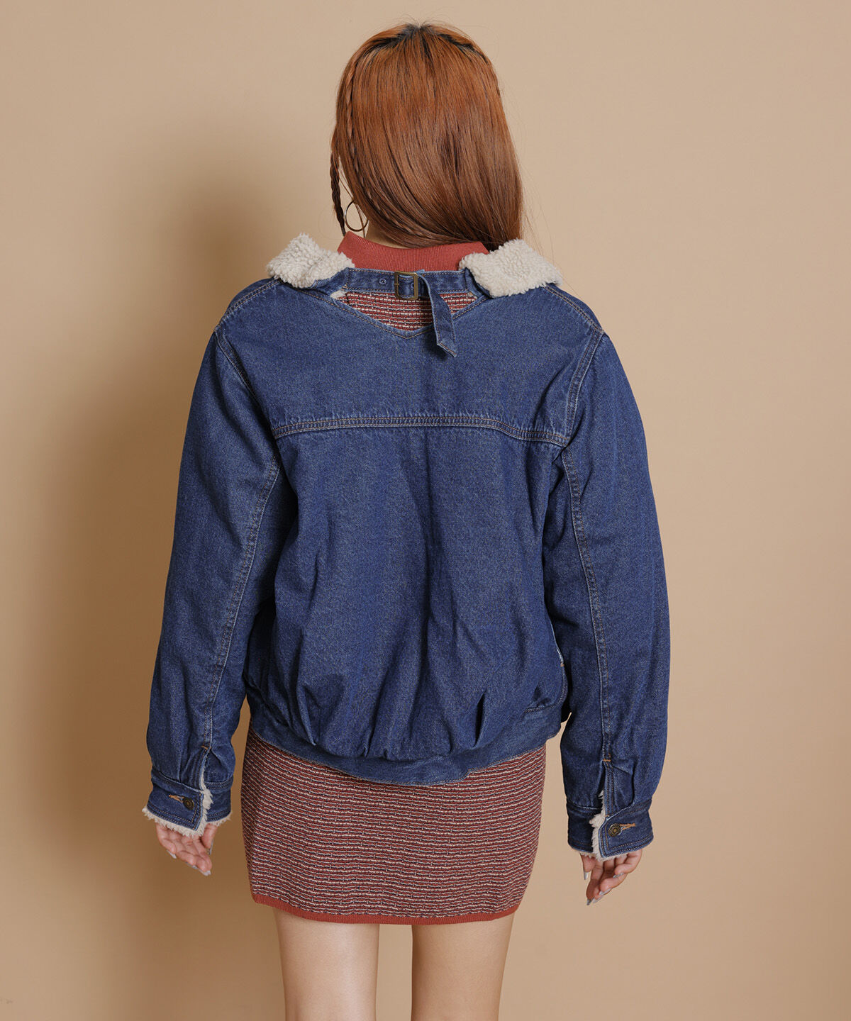 REDYAZEL「ボアコーデュロイデニムジャケット」|ブルゾン・スタジャン|