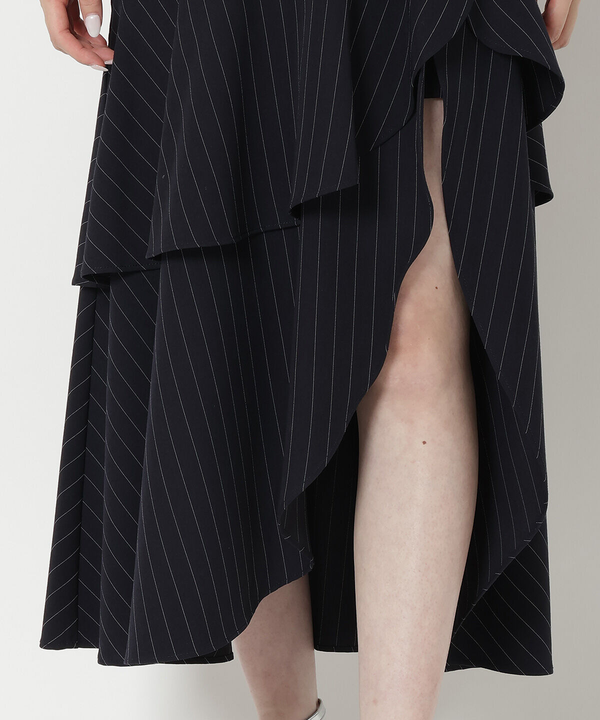 REDYAZEL「サス付きアシメフレアスカート」|フレア|