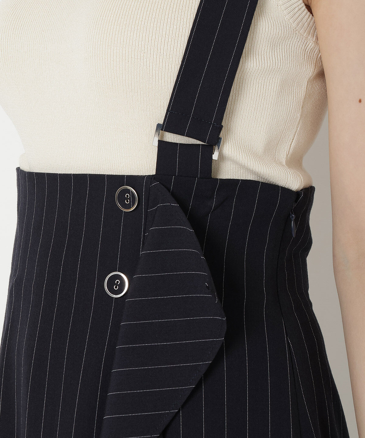 REDYAZEL「サス付きアシメフレアスカート」|フレア|