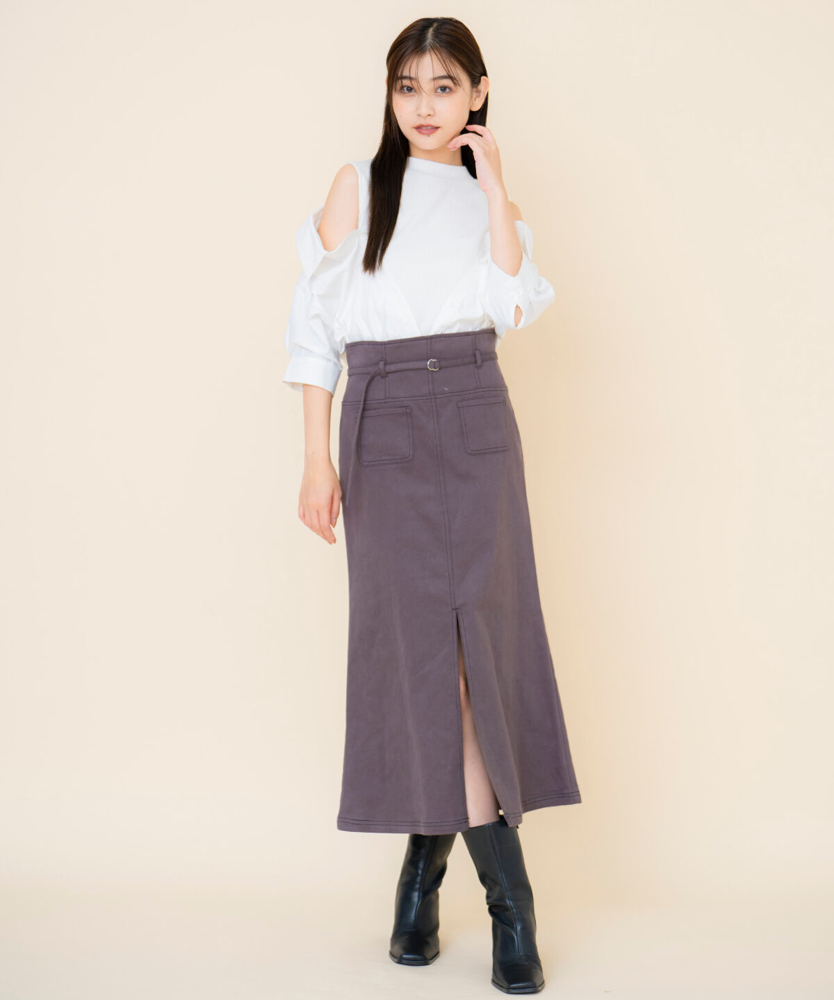 REDYAZEL「シャツレイヤードトップス」|Tシャツ・カットソー|