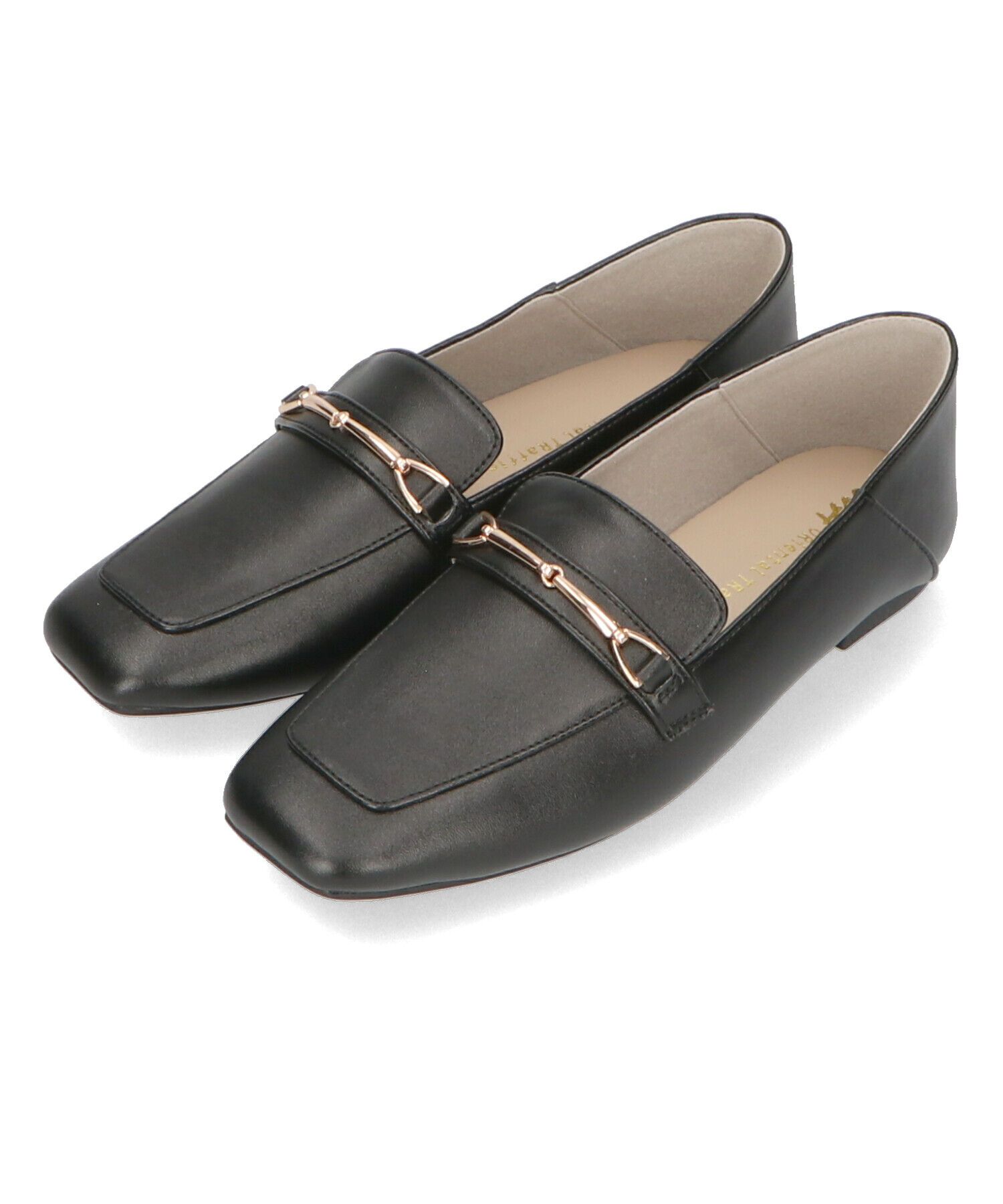 WA Oriental TRaffic「スクエアトゥモチーフ バブーシュ ローファー /42308 柔らかい フラット」|パンプス|