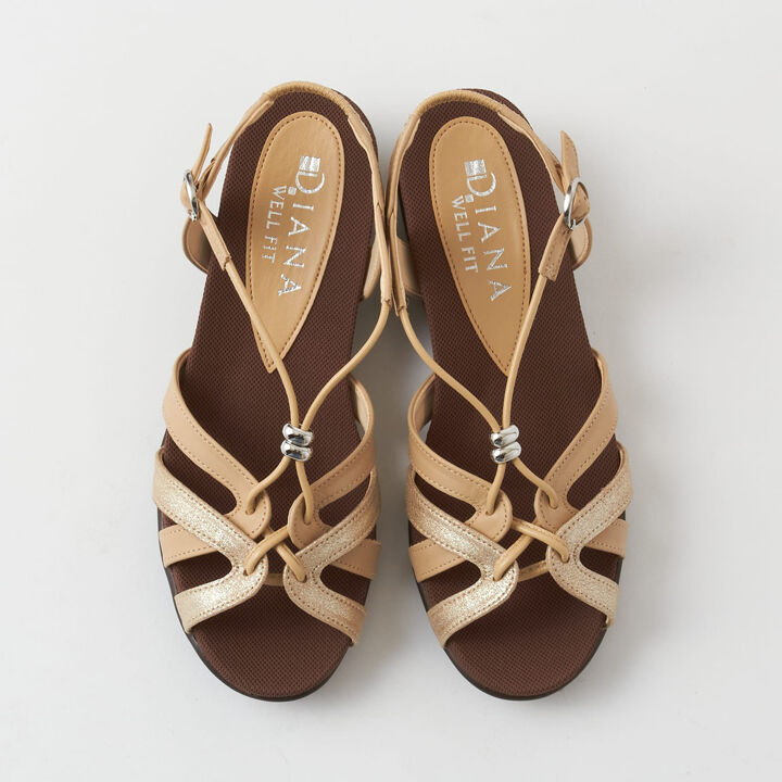 ダイアナウェルフィット「【WELLFIT】　モールドウェッジサンダル　KW53650」|サンダル|