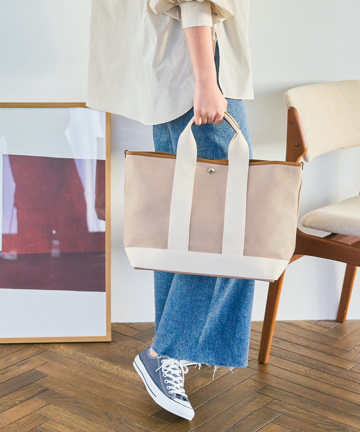 TOPKAPI BREATH「スコッチグレインネオレザー A4トートバッグ【VERY 掲載】」|トートバッグ|