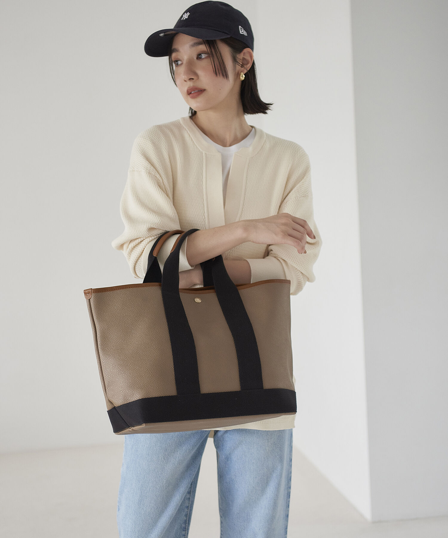 TOPKAPI BREATH「スコッチグレインネオレザー A4トートバッグ【VERY 掲載】」|トートバッグ|