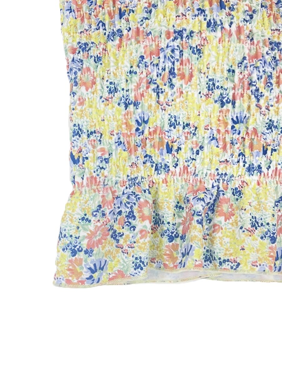 PEAK&PINE「小花柄シャーリングバンドゥビキニ」|ビキニ|